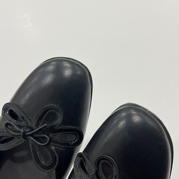 Stuart Weitzman Vintage Black Ballet Flats Cutout Flower Size 9.5 - Picture 11 of 11